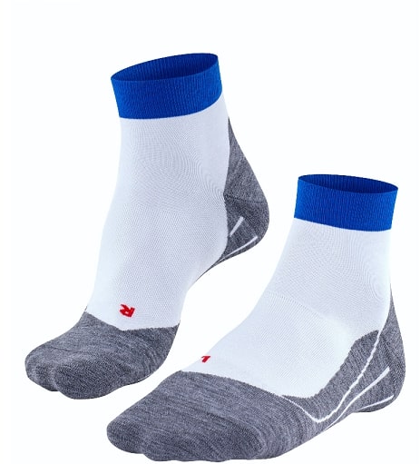 Falke Laufsocke RU4 Endurance Short (mittelstarke Polsterung) weiss/blau/grau Herren - 1 Paar